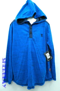 English Laundry Boys Blue Long Sleeve Hooded Shirt Casual Size Medium 10/12 - Picture 1 of 3
