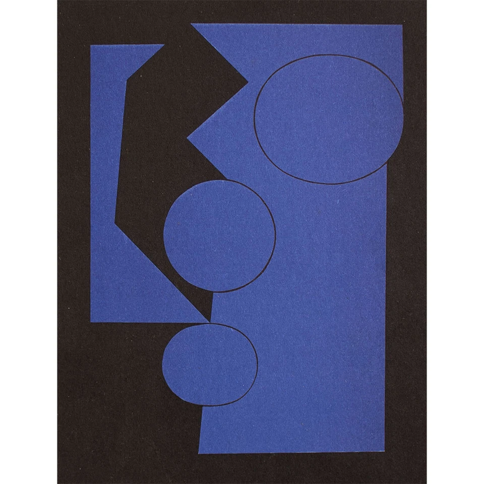 Victor Vasarely Abstrakt Geometrisch Op-Art signiert Siebdruck undatiert - Bild 1 von 4