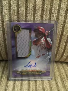 2019 Topps Triple Threads Auto Single Jumbo Relic Jose Martinez St Louis /75 - Bild 1 von 2