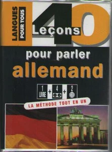 Coffret : 40 Leçons pour Parler Allemand : 1 Livre + 4 Cassettes Audio + 2 CD - Imagen 1 de 1