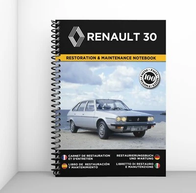 RENAULT 30 : Libretto Di Restauro E Manutenzione - CONSEGNA GRATUITA - Immagine 1 di 4