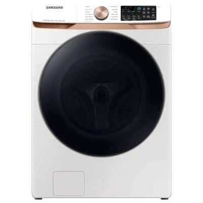 SAMSUNG WF50BG8300AE 5.0 Cu. Lavadora de carga frontal inteligente Ft. blanco marfil Foto 1 de 4