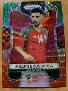 Tarjeta MBARK BOUSSOUFA 2018 Panini PRIZM WORLD CUP #251 VERDE/NARANJA PRIZM - Imagen 1 de 2