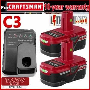 19.2 Volt 6.0Ah For Craftsman C3 DieHard Lithium XCP Battery/Charger 11375 11376 - Picture 1 of 37