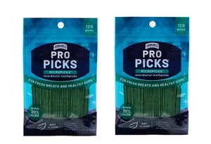 Armonds MicroPicks Kunststoff Zahnstocher, 2 Beutelbeutel, je 120 Picks - Bild 1 von 2
