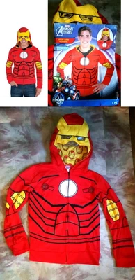 Marvel Avengers Assemble Iron Man Sudadera con Capucha Disfraz para Adulto Sudadera S/M L/XL Nuevo Foto 1 de 4