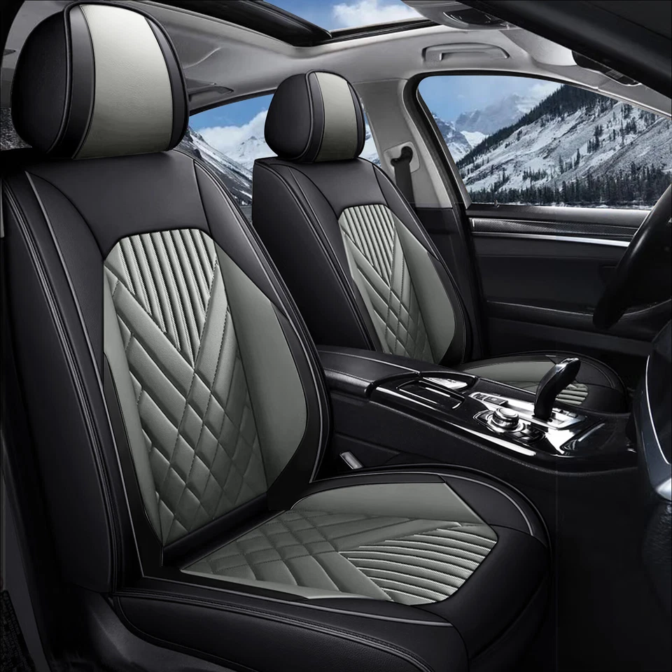 For Chevrolet Avalanche 2007-2013 Car Seat Covers Faux Leather Front Row 2pcs Foto 1 de 4