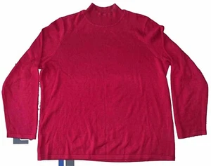Vintage 90s Coldwater Creek Womens XL 18 Silk Blend Sweater Knit Stretch Thin - Picture 1 of 9