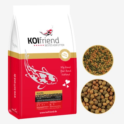 Koifutter Vital Mix 15 kg 3mm 6 mm Koi Fischfutter Spirulina Teichfisch Omega 3