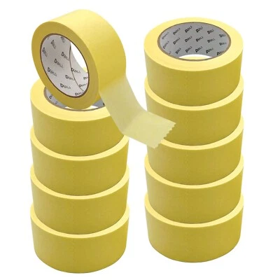 10x Kreppband 48 mm x 50 m Malerkrepp Abdeckband Klebeband Malerband Krepp Maler - Bild 1 von 4