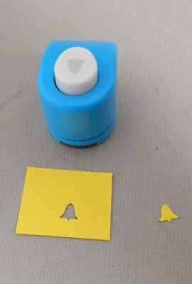 1/4"  Bell Shape Paper Punch w/ tray Craft Supplies Puncher Scrapbooking Card - Image 1 of 4