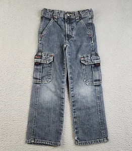 Wrangler Jeans Boys 6 (20x19) Slim Fit Cargo Pockets Straight Baggy Denim Kids - Picture 1 of 7