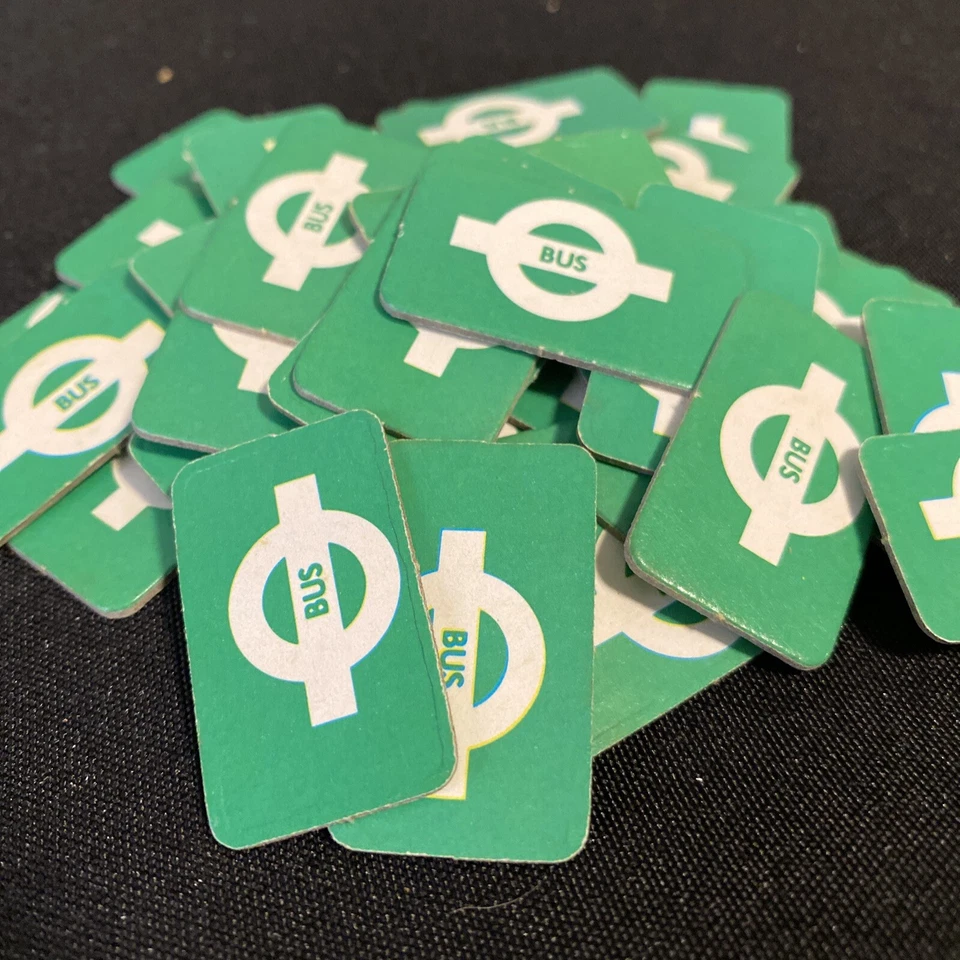 Scotland Yard 1985 juego de mesa repuestos - billetes de autobús cantidad 42 Foto 1 de 1