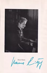 Hanna Reitsch - Aviatrice da record - Croce di ferro - originale firmata - Foto 1 di 1