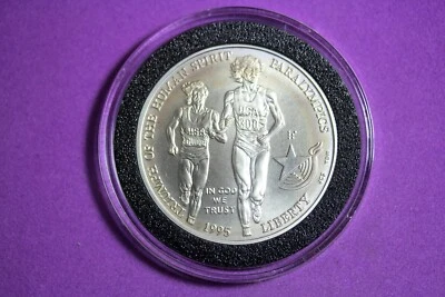 ESTATE FIND 1995 D Atlanta Paralympics Silver Dollar #M7840 - Image 1 of 2
