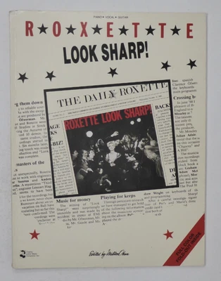 Roxette Look Sharp (PB, 1989) Songbook Cherry Lane Piano VOCAL Guitar w/Fold Out - Image 1 of 4