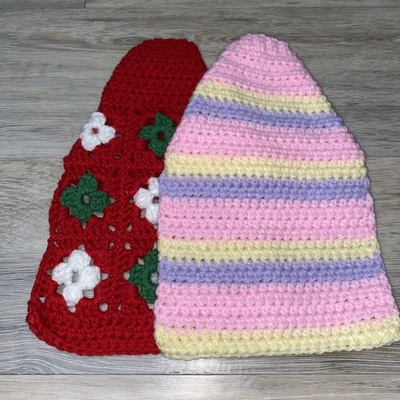 Lot Of 2 Handmade Extra Extra Small Dog Sweaters - Image 1 of 4