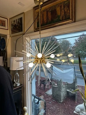 Stunning Vintage Sputnik Chandelier Starburst Ceiling Lamp - Image 1 of 4