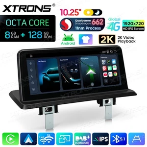 10.25" Car Screen Stereo Qualcomm CPU Android 14 8+128GB for BMW E81 E82 E87 E88 - Picture 1 of 22