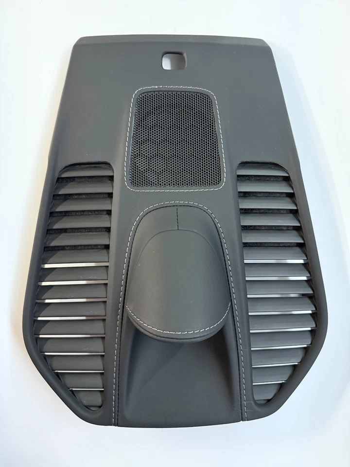 CUBIERTA DE TABLERO CRONÓGRAFO EXCLUSIVA PARA PORSCHE 911 991 991.2 981 718 CUERO NEGRO PLATEADO Foto 1 de 4