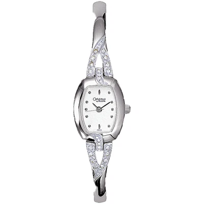 Reloj para dama Caravelle by Bulova 43L62 cristal acentuado tono plata acero inoxidable Foto 1 de 2