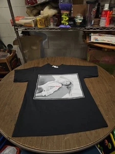 VTG. CELINE DION ONE HEART GRAPHIC MEN'S T-SHIRT " BLACK 100%COTTON SZ Med - Picture 1 of 11