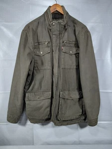 Levi's Insulated Military Field Jacket Men's LG Green Hidden Hood Gorpcore - Picture 1 of 17