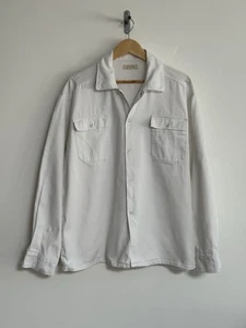 Allsaints “Twist” Overshirt /Shacket Shirt Jacket Twill Bright White Large - Picture 1 of 13
