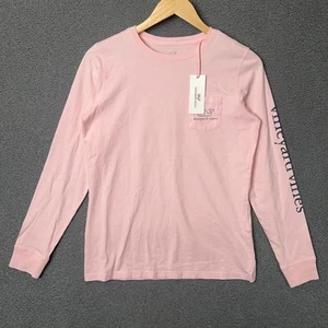 Neu mit Etikett Vineyard Vines Damen L/S Grafik Tasche T-Shirt Wal Flamingo Pink Größe XS - Bild 1 von 17