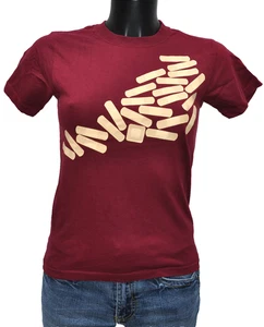 T-Shirt Vereinigte Langlauf Bordeaux Größe XS 30-32 Sehr Guter Zustand - Picture 1 of 5