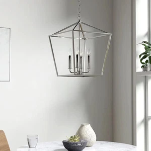Lane 4-Light Polished Nickel Pendant Light, Indoor/Outdoor ๐ช - Picture 1 of 9