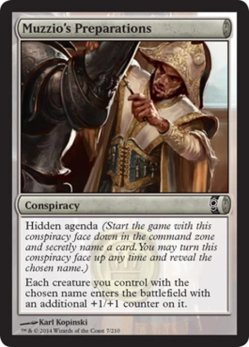 Muzzio's Preparations - Medium Play MTG Conspiracy - Image 1 of 1