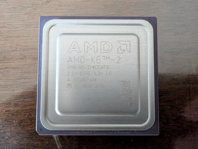 CPU AMD K6-2 400 AFR - PGA 168 RETRO PC SOCKET SUPER 7 - Immagine 1 di 2