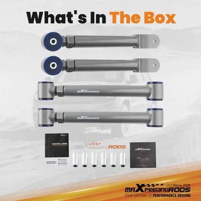 MAXPEEDINGRODS 4X BRAS DE CONTRÔLE AVANT AJUSTABLES FOR JEEP CHEROKEE XJ WRANGLER TJ 84-01