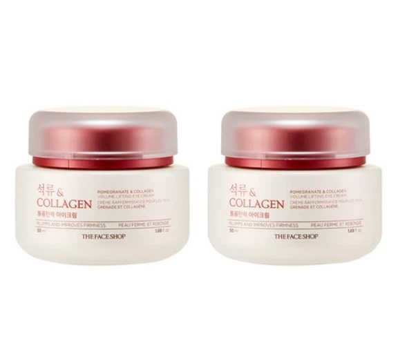 Крем для лифтинга объема глаз THE FACE SHOP гранат и коллаген 50 мл (1,69 унции) x 2 - Изображение 1 из 1