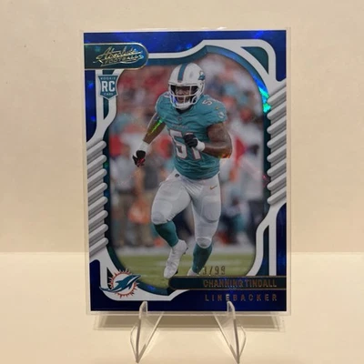 2022 Panini Absolute Rookies Channing Tindall #152 Blue Diamonds /99 (RC) - Image 1 of 2