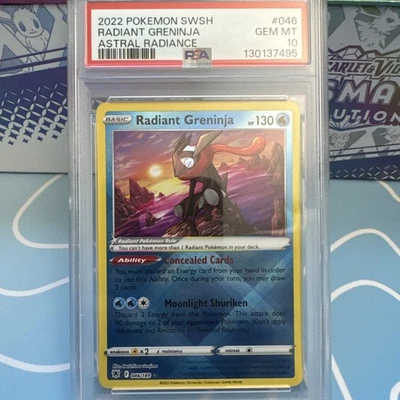2022 Pokémon SWSH Radiant Greninja 046/189 Astral Radiance PSA 10 - Image 1 of 2