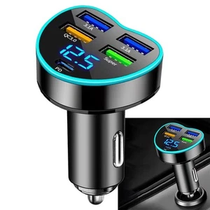 ABS Aluminum Alloy Fast Car Charger Port Charging Multiple Protections - Zdjęcie 1 z 8