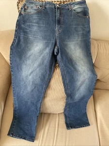 Frye Straight Leg Opaque Blue Denim Jeans, Women 28 Inseam 34 Waist - Picture 1 of 9