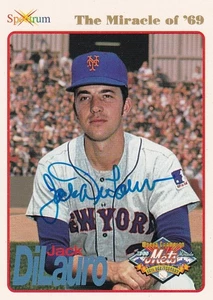 Jack DiLauro 1994 Spectrum SIGNED CARD AUTOGRAPH 1969 NY Mets World Series Champ - Picture 1 of 2
