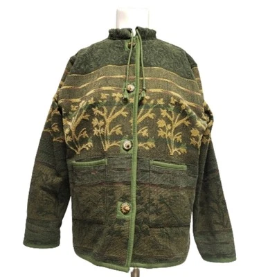 Chaqueta Floral Vintage Flashback Mujer Talla S Botones Boho Bosque Hada Goblincore Foto 1 de 4