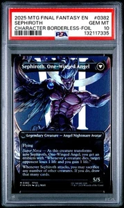 2025 MTG Final Fantasy SEPHIROTH * Character Borderless Foil #0382 * PSA 10 - Picture 1 of 2
