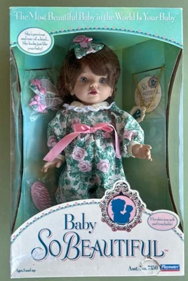 Vintage Baby So Beautiful Playmates Doll (Light Brown Hair Blue Eyes) NEW IN BOX - Image 1 of 4