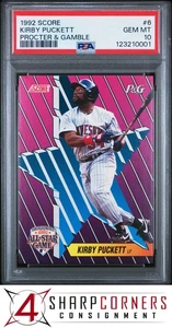 1992 SCORE PROCTER & GAMBLE #6 KIRBY PUCKETT TWINS HOF PSA 10 - Picture 1 of 3