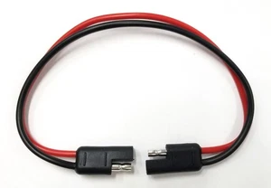 2 Pin 16 Gauge Bullet Type Trailer Connector Harness w/ Red & Black Wire 32-1016 - Picture 1 of 1