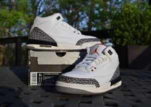 Nike Air Jordan 3 Retro GS 'White Cement' 2011 398614-105 Juvenil Talla 6Y - Imagen 1 de 10