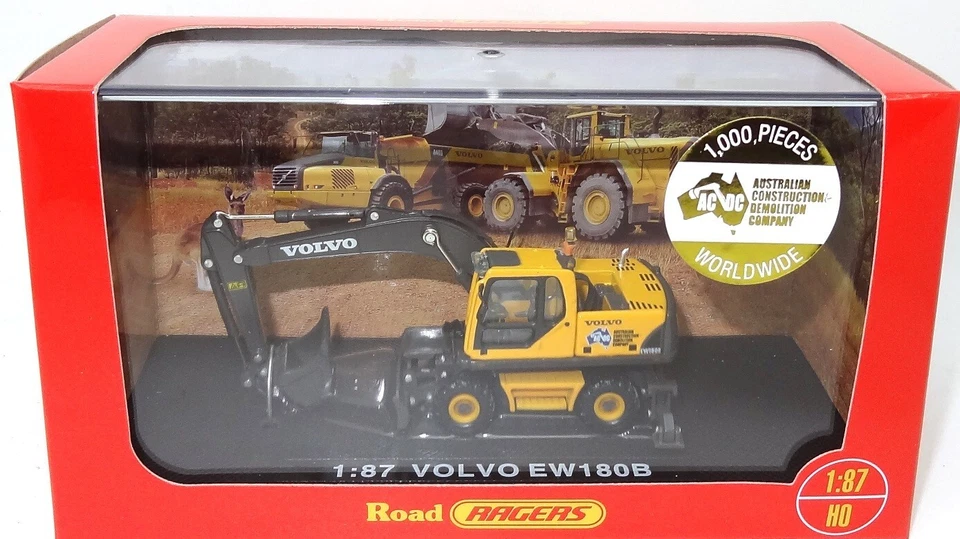 1:87 VOLVO CONSTRUCTION MOBILE EXCAVATOR - NEW DIECAST IN DISPLAY CASE - Image 1 of 3