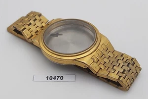 PROJECT TO FIX OMEGA DE VILLE GOLD MENS WATCH GLASS, CASE AND BAND KIT BVT010470 - Imagen 1 de 2