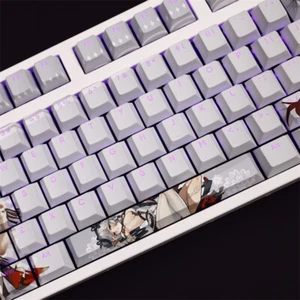 Games Wuthering Waves Chun PBT Keycap Set Cherry MX 108 Key Only Keycaps Stock - Picture 1 of 7