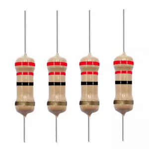 10 Pack~100PACK 22 Ohm Ω 5% Tolerance 1/2W 0.5 Watt Carbon Film Resistor - Picture 1 of 6
